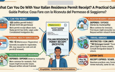 What Can You Do With Your Italian Residence Permit Receipt? A Practical Guide